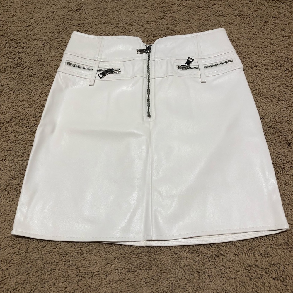 tigermist patent leather skirt